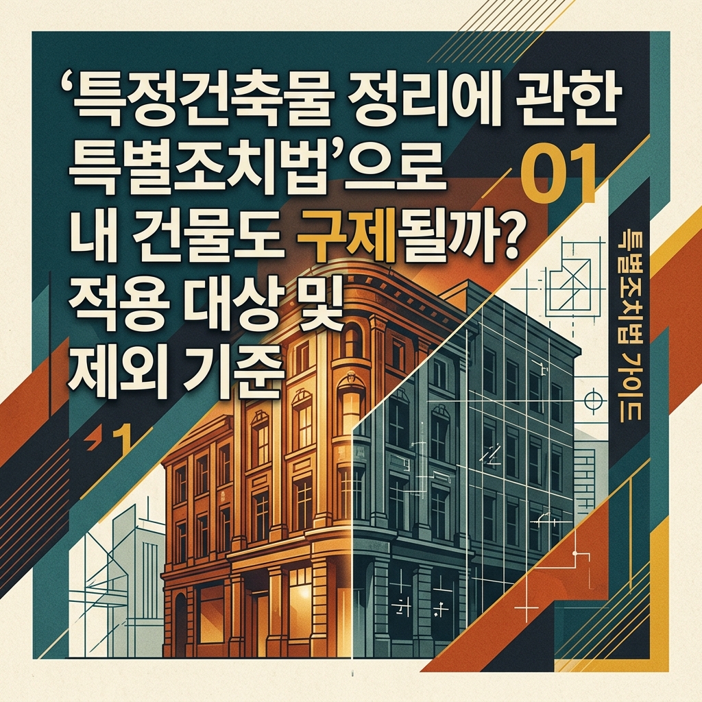 ai thumbnail poster 특정건축물 정리에 관한 특별조치법으로 내 건물도 구제될까 적용 대상 및 제외 기준 총정리 1787030889