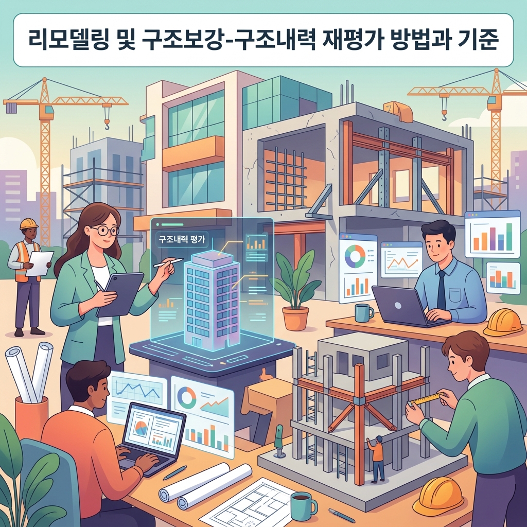 ai thumbnail illustration 리모델링 및 구조보강 구조내력 재평가 방법과 기준 1789803823