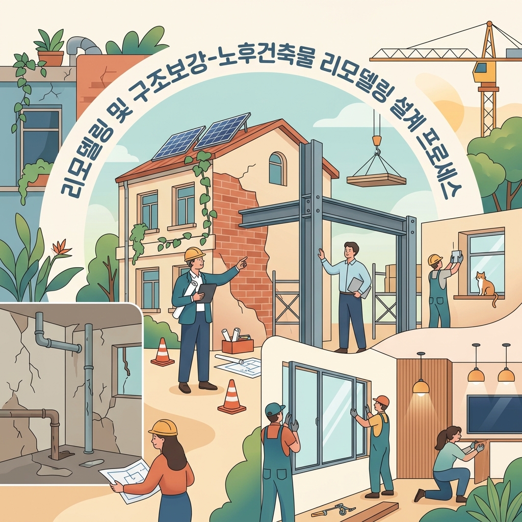 ai thumbnail illustration 리모델링 및 구조보강 노후건축물 리모델링 설계 프로세스 1789802949