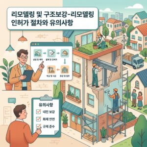 ai thumbnail illustration 리모델링 및 구조보강 리모델링 인허가 절차와 유의사항 1789804499