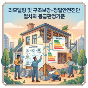 ai thumbnail illustration 리모델링 및 구조보강 정밀안전진단 절차와 등급판정기준 1789801485
