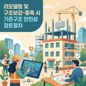 ai thumbnail illustration 리모델링 및 구조보강 증축 시 기존구조 안전성 검토절차 1789802717