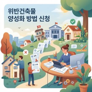 ai thumbnail illustration 위반건축물 양성화 방법 신청 1788790571