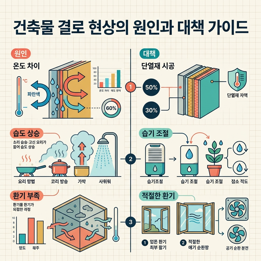 ai thumbnail infographic 건축물 결로 현상의 원인과 대책 가이드 1789452890