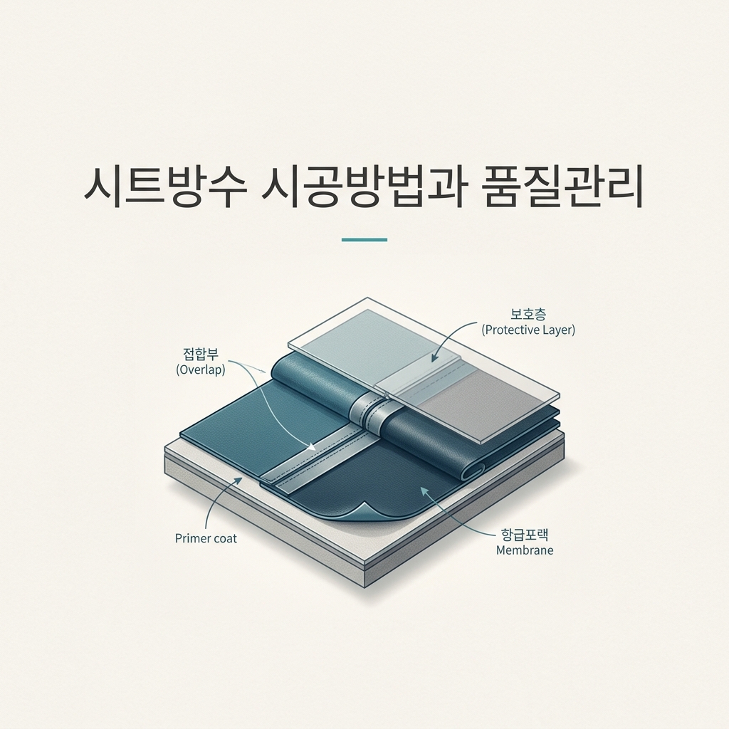 ai thumbnail minimal 시트방수 시공방법과 품질관리 1789511249