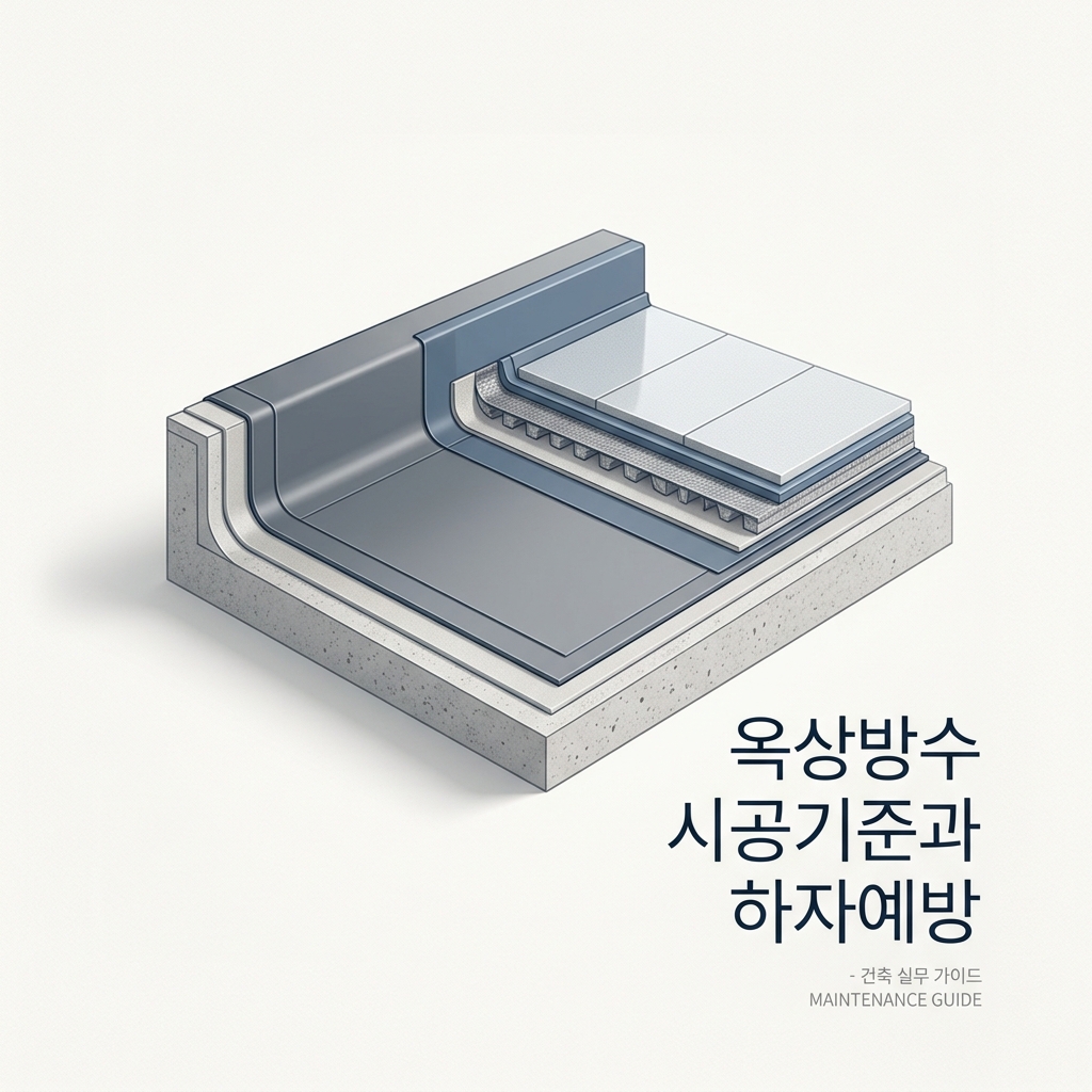 ai thumbnail minimal 옥상방수 시공기준과 하자예방 1789511010