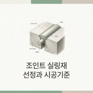 ai thumbnail minimal 조인트 실링재 선정과 시공기준 1789514152