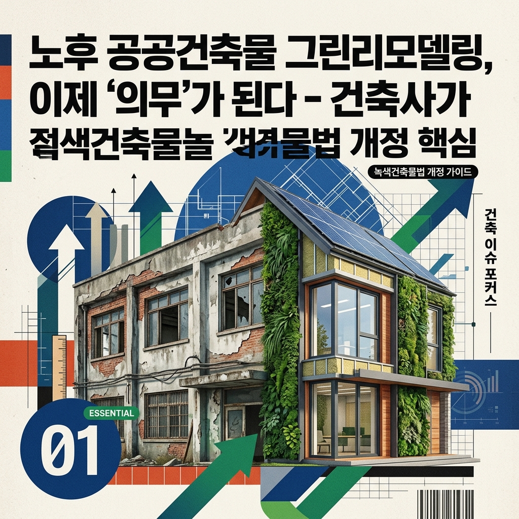 ai thumbnail poster 노후 공공건축물 그린리모델링 이제 의무가 된다 건축사가 정리한 녹색건축물법 개정 핵심 1789005955